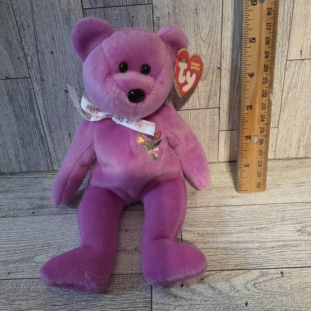 Ty Mother Fuchsia Bear Plush Toy
